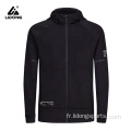 Sports Gym Fitness Running Zipper Veste à capuche réfléchie